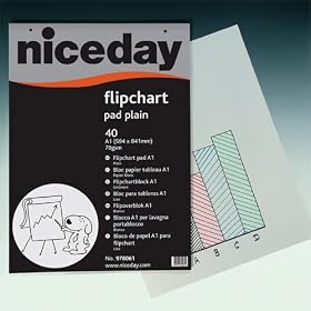 Pack Of 5 A1 Size Flip Chart Paper Bleed Resistant Pads