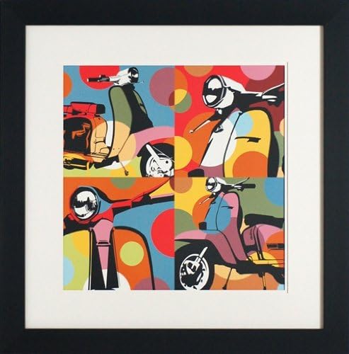 North American Art Scooter Pop Framed Art