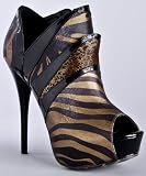 Qupid Luxe Saint Stiletto Ankle Booties