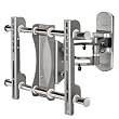 Hama TV Wandhalterung, Fullmotion, f�r 58 - 107cm (23 - 42 Zoll) Fernseher, max.36 kg, Silber