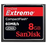 SanDisk Flash 8 GB Compact Flash Memory Card SDCFX-008G-X46 Black
