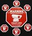 1 Security Camera Spy Sign plus 6 Decals CCTV Weatherproof
