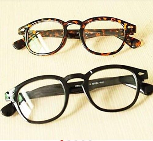 Anti-fatigue Computer Glasses Male and Female, Unisex, Radiation, Rounded Computer Mirror Brown Color, Johny Depp Style