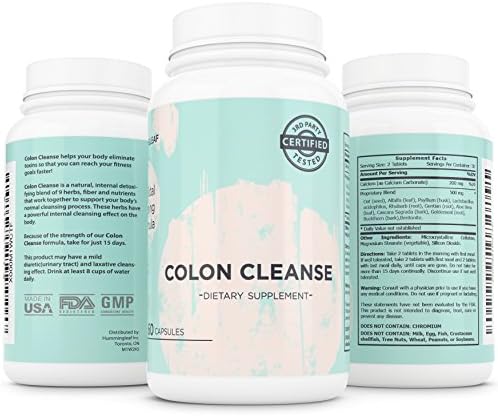 Hummingleaf's Complete Colon Cleansing System for Safe & All Natural Colon Cleanse & Detoxifying - Premium Weight Loss, Detox, and Digestive Health Supplement - Great To Flush Toxins, Impurities, & Waste the Natural Way with NO Side Effects - Feel Better in 2 Weeks!