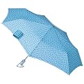 Totes Automatic Open Close Floral Umbrella - Capri Blue