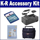 Pentax K-r Digital Camera Accessory Kit includes: ZELCKSG Care & Cleaning, KSD2GB Memory Card, SDM-1535 Charger, ST80 Case