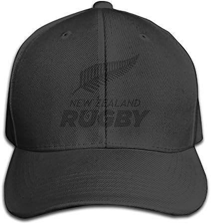 Adult NZRU New Zealand Rugby Union Black Baseball Cap