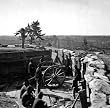 Federal Soldiers at Captured Confederate Fort Near Atlanta, 1864 - 16x20-inch - Fine-Art-Quality Photographic Print of an Image from the Library of Congress Collection