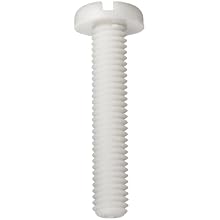 Isoplast Machine Screw, Pan Head, Slotted Drive