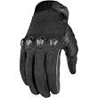 Icon Sub Stealth Women's Textile Road Race Motorcycle Gloves - Stealth