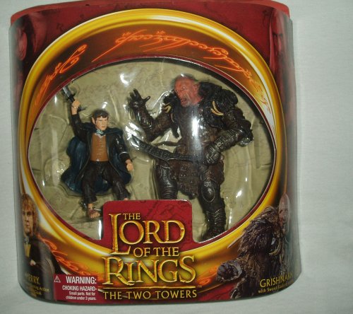Childrens Toyshop  Toys : Lord of the Rings The Two Towers Merry and Grighnakh figures- 6" inches