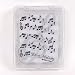 Compact Contact Lens Case Tweezers w/ Mirror Set