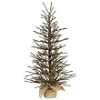 3' Pre-Lit Vienna Twig Artificial Christmas Tree in Burlap Base - Clear Lights
