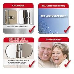 Dusar Schwing-/ Faltt�r f�r Nische 80cm Carus Vital