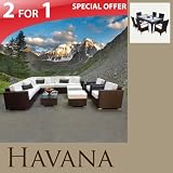 NEW MODERN 20 PC SET SECTIONAL PATIO FURNITURE WICKER DINING SET OUTDOOR-HV