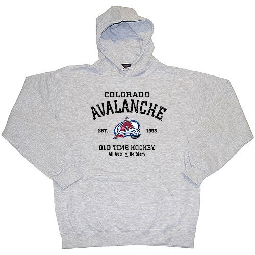 Buy Colorado Avalanche - Avalanche Old Time Hockey Gray Arch Hoody
