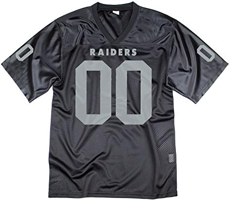 Oakland Raiders Custom Name &amp; Number Jersey (Black, M)