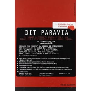 DIT Paravia. Il dizionario tedesco-italiano e italiano-tedesco. Con dizionario digitale scaricabile