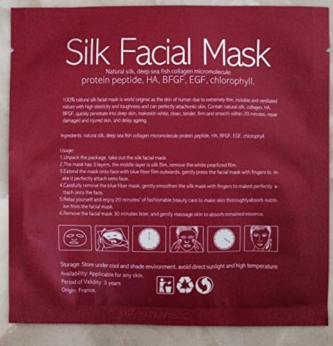 10 Pieces, France Silk Masks. Repair, Anti Aging / Wrinkles, Moisture and whiten