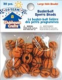 Clubhouse Crafts Sports Beads-Basketball 30/Pkg
