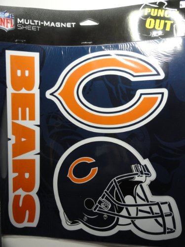 Chicago Bears Multi-magnet Punch Out Sheet