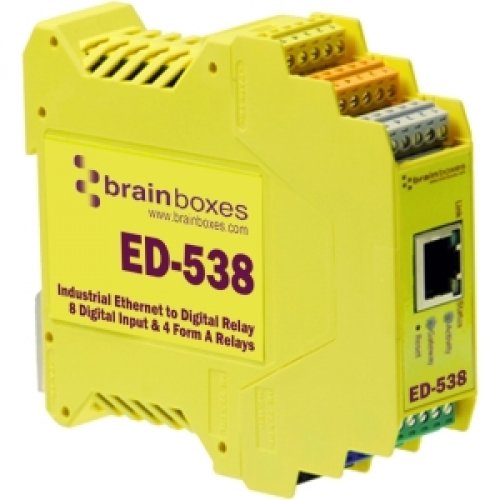 BRAINBOXES ED538 TO DIGITAL IO RELAY 8 DIGITAL INPUT & 4 FORM