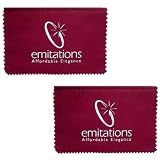 Gift Set: 2 Emitations.com Jewelry Polishing Cloths