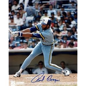 Buy Cecil Cooper Autographed Hand Signed Milwaukee Brewers 8x10 Photo