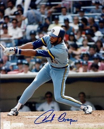 Cecil Cooper Autographed/Hand Signed Milwaukee Brewers 8x10 Photo