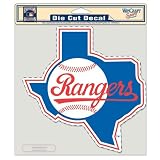 Texas Ranger MLB Baseball Sports Team Auto Car Truck Color 8"x8" Die-Cut Decal Sticker