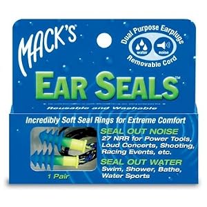 Mack's Ear Seals with Removable Cord (Pair) by Mack's