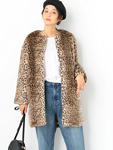 (アナザーエディション) Another Edition レオパード柄フェイクファーコート/AEBC LEOPARD FAKE CT 56251991977
