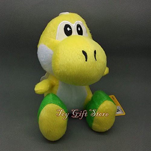 Super Mario Bros Plush Doll Soft Figure Sitting Yoshi 7" Yellow