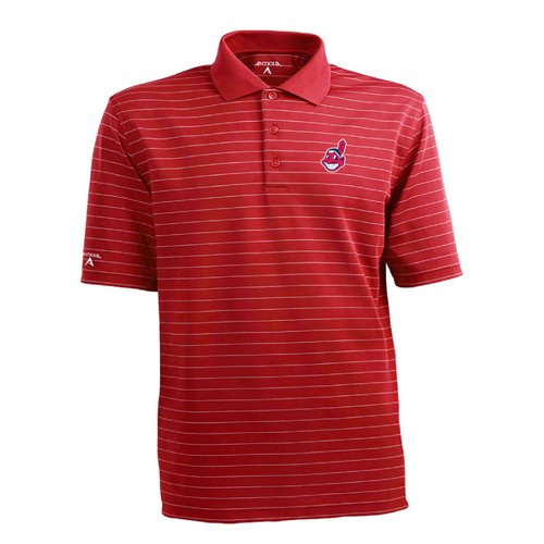 Cleveland Indians Elevate Striped Polo Shirt - Small