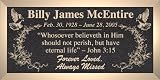 Birds Floral - Cast Bronze Memorial Grave Marker - 4 Sizes