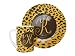 Search : Porcelain Monogram Cheetah Print Plate - Letter K