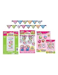 Toy: Shopkins Ultimate Birthday Party Decorating Bundle ~ Banners, Candles, Door Poster and More! ... - Unique