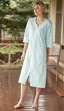 Striped Button-front Robe