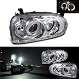 4300k Slim Xenon HID Kit + 93-98 Volkswagen Golf Halo Projector Head Lights by Eautolight
