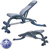 Marcy MWB682 Adjustable Utility Weight Bench With Transportation Wheels!