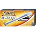 BIC Round Stic Ball Pen, Fine Point (0.8 mm), Blue, 12 Pens (3 Packages of 12 Pens)