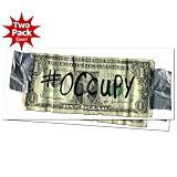 Future Property of the 1% Dollar Bill OWS WE ARE THE 99% Window or Bumper Sticker 2-PACK