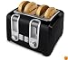 Black & Decker T4569B 4-Slice Toaster, Black
