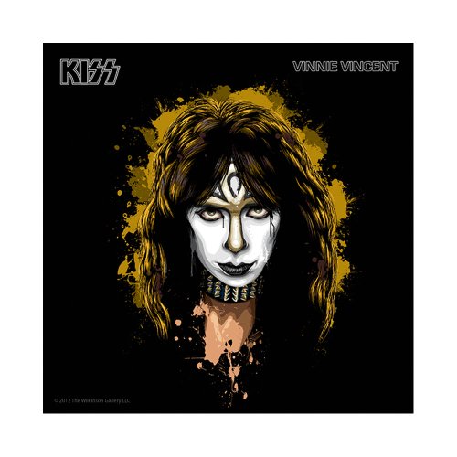 Vinnie Vincent of KISS LP Album Size Art Giclee' by David E. Wilkinson