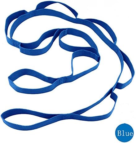 Modi Yoga Strap- Yoga Belts &amp; Stretch Straps with Multi-grip Multi-loop Heavy Cotton Webbing for Extra Strength Perfect for Stretching