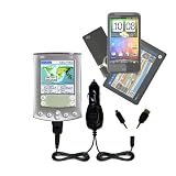51EzB7focrL. SL160  Double Car Charger with tips including a tip for the Palm palm m515   uses Gomadic TipExchange Technology