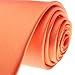 TopTie Mens Necktie Solid Color Orange Ties, Formal Neck ties, Gift Ideas