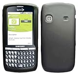 For Sprint Samsung Replenish M580 Accessory - Rubber Black Hard Case Procto ....