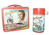Evel Knievel Vintage (Aladdin 1974) Metal Lunch Box With Thermos