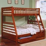 460183 Coaster Ogletown Twin over Full Bunk Bed in Oak
